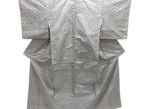 麻の葉模様織り出し本場泥大島紬着物(5マルキ)